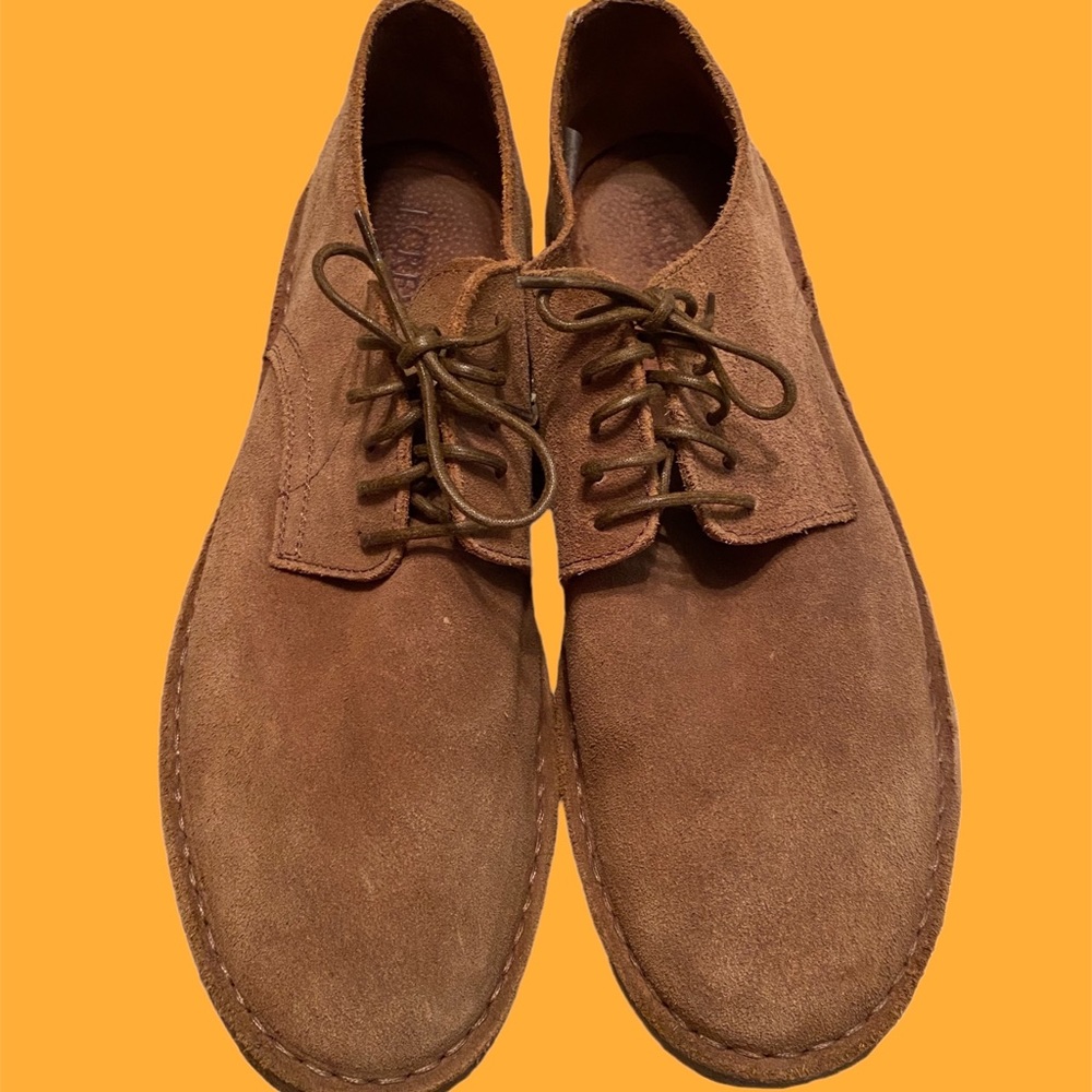 J Crew Men’s Suede Leather Brown Lace Up Shoes Size 11.5